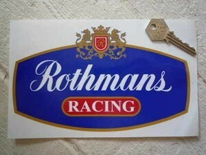 ◆送料無料◆ 海外 2枚セット Rothmans Red Racing with Gold Outline ロスマンズ 250mm ステッカー シール