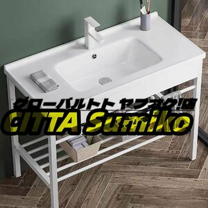 実用品 洗面台セット流し台 ガーデンキッチンシンク 混合水栓洗面器ホワイト 混合水栓洗面器ホワイト 71x40x80cm A004