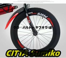 人気上昇中 24インチ 折り畳み式自転車 リ座席高さ調節可能 大人用 自転車 S1012_画像6