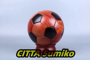 木工 クラフト ★サッカーボール★ 台座付