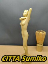 木製 女性 裸婦 木彫り 置物 曲線美 女性美 高さ20cm_画像3