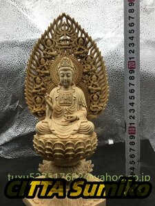 仏壇仏像 観音菩薩 供養品 祈る厄除 精密細工 仏教工芸品 木彫仏像 観音菩薩像