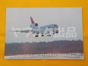 JAZ DC-10 открытка открытка с видом открытка с видом Postcard Eara in товары самолет авиация Japan воздушный коричневый -ta-