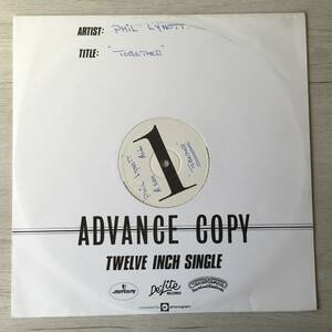 TEST PRESSING PHILP LYNOTT TOGETHER UK盤