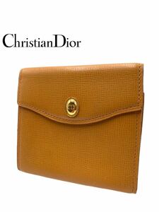 ●美品●超高級●Christian Dior●クリスチャンディオール●ブランド●ブラウン●折り財布●財布●メンズ●レディース●お洒落●GA009