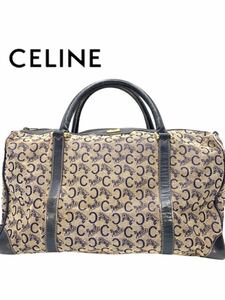 ●超高級品●CELINE●セリーヌ●ブランド●ネイビー●ボストンバッグ●バッグ●馬車●Cマカダム●メンズ●レディース●お洒落●GA028