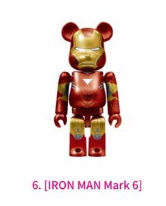 BE RBRICK ベアブリック TOY ファミマ　クジ　6. [IRON MAN Mark 6] 未開封　キーホルダーディズニー