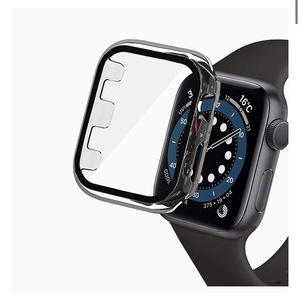 Apple Watch ケース 38mm アップルウォッチ カバー Series3/2 超薄型フィルム 液晶全面保護 ケース 日本旭硝子材 PCフレーム 一体型 クリア