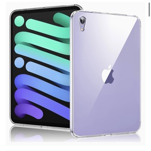 iPad mini6 用 ケース クリア TPU 背面カバー 超軽量 薄型 耐衝撃 ワイヤレス 対応 第6世代 8.3インチ カバー