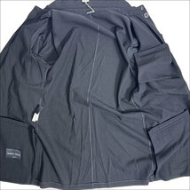 J5204 美品 ジョルジオアルマーニ 黒タグ スナップボタン ストレッチウールシャツジャケット ブラック 記載なし GIORGIO ARMANI_画像3