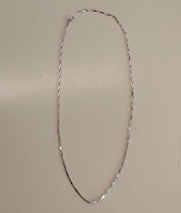 G750 genuine article -ply 5g 18K platinum necklace length 41cm width 1.5mm