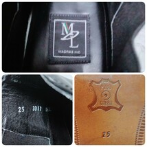 MADRAS MDL マドラス エムディーエル ■ サイドゴアブーツ 25.0cm ■ ブラック 黒 レザー 本革 メンズ ビジネス カジュアル 紳士靴 _画像10