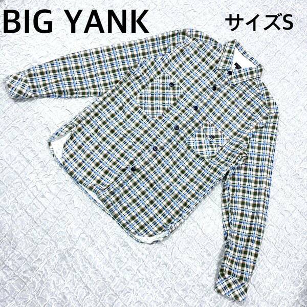 BIG YANK ビッグヤンク　チェックシャツ　サイズS グリーン