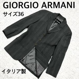 joru geo Armani tailored jacket полоса серый размер 36