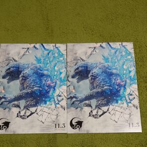 映画 ゴジラ-1.0/C (ゴジラマイナスワン/マイナスカラー) 入場者特典 「70 周年記念オリジナルアートボード」×2点