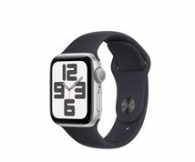 新品未開封 [Apple Watch SE 第二世代 (GPSモデル) 40mmシルバーアルミニウムケース ミッドナイトスポーツバンド MT2R3FE]_画像3
