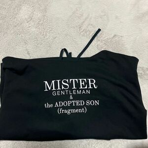 MISTERGENTLEMAN & the ADOPTEDSON fragment design 藤原ヒロシ　パーカー　スウェット　L 黒　ブラック　HOODIE コラボ