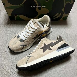 A BATHING APE BAPE KAWS ROAD STA EXPRESS ロードスタ　ベイプスタ　27cm SHARK CAMO 迷彩　VIBRAM ビブラムソール　BROWN ブラウン