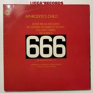 何枚でも同送料 *2LP レコード Aphrodite's Child 666 RARE GERMANY 1972 ORIGINAL GATEFOLD 6673 001 LICCA*RECORDS 351