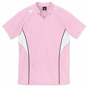 [ Descente ] volleyball man and woman use short sleeves game shirt DSS-4823 pink 150cm A253