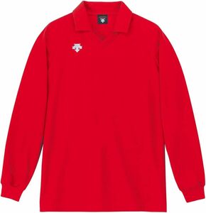 [デサント] バレーボール 長袖ゲームシャツ 吸汗速乾 男女兼用 DSS-4310 RED 日本 150 (日本サイズ150 相当) E032
