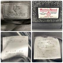 希少コラボ　MEN'S BIGI×Harris メンズビギ　ハリスツイード　Tweed　2way ショルダーバッグ　トートバッグ　ビジネス　メンズ　レザー_画像8