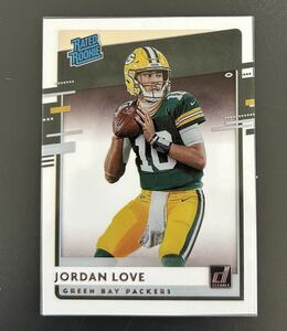 2020 Chronicles NFL Jordan Love Packers RC Clearly Donruss Rated Rookie RR-JL
