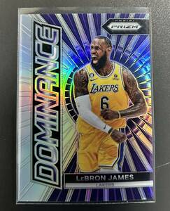 最新 2023-24 Prizm NBA LeBron James Lakers Insert Dominance Silver Prizm