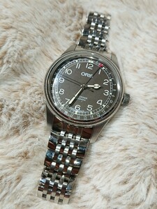 オリス ORIS ビッグクラウン ポインターデイト 36mm 自動巻 保証書付き