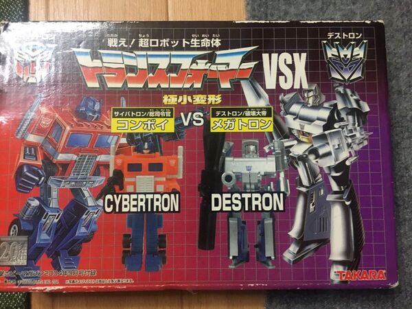 トランスフォーマー フィギュア 昭和レトロ 当時物 極小変形 コンボイ メガトロン タカラ 電撃ホビー付録 未開封