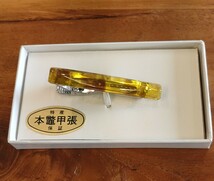 未使用 メンズアクセサリー 紳士用 本鼈甲 ネクタイピン べっこう べっ甲_画像1