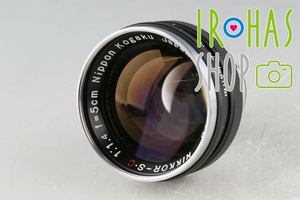 Nikon Nikkor-S.C 50mm F/1.4 Lens for Nikon S #51048A4