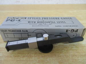 e10-4（SUPEX PG-1 針圧計）水準器 STYLUS PRESSURE GAUGE WITH HORIZONTAL LEVEL スペックス 現状品