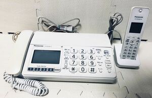 動作確認済み★ Panasonic パナソニック パーソナル ファックス FAX 電話機 KX-PD304-W KX-FKD404-W 子機 受話器 充電器
