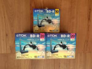 【未開封】TDK　BD―Rブルーレイディスク 1録画用　25GB　20PACK×2+10PACK×1 計50枚