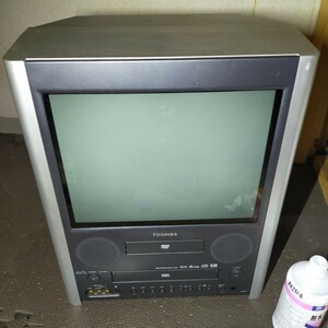 テレビデオ DVD TOSHIABA bazooka 15VD17 ブラウン管テレビ VHS ビデオ