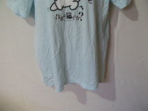 ssy8113 LINE CREATORS トップバリュ 半袖 Tシャツ ライトブルー ■ フロントプリント ■ クルーネック 大きいサイズ LLL_画像3