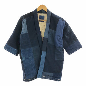 【美品】 visvim / ビズビム | SANJURO KIMONO DOWN JKT KOFU / キモノ ダウンジャケット 羽織 / 総柄裏地 | 2 | インディゴ | メンズ