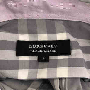 BURBERRY BLACK LABEL / バーバリーブラックレーベル | チェック プルオーバー 7分袖 シャツ | 2 | グレー | メンズの画像5