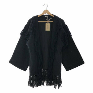 【新品】 NOWOS / ノーウォス | Fringe jacket ジャケット | M | ブラック | レディース