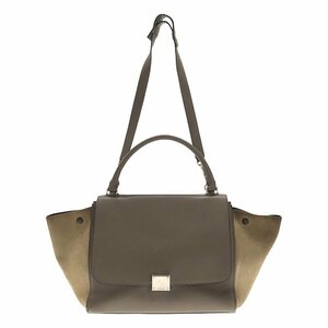 CELINE / セリーヌ | TRAPEZE トラペーズ 2Way ショルダー バンドバッグ | ブラウン | レディース