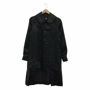 【美品】 COMME des GARCONS / コムデギャルソン | AD2018 | 丸襟 バックプリーツ シャツワンピース | XS | ブラック | レディースの画像1