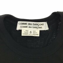 【美品】 COMME des GARCONS COMME des GARCONS / コムコム | AD2023 | コットン クルーネックTシャツ | S | ブラック | レディース_画像5