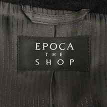 EPOCA THE SHOP / エポカザショップ | アンゴラ ウール ビッグカラー ベルテッド コート | 36 | ブラック | レディース_画像6