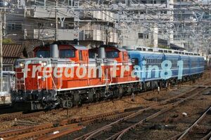 鉄道写真 04271:DD51-1191+DD51-1109+12系 網干訓練