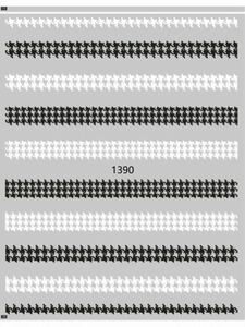NEWそのまま貼れる【新品J１３９０】ネイル ステッカー 千鳥柄 デザイン