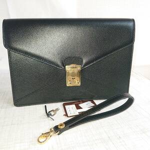 ★美品★C9M1254★セカンドバッグ★ ブラック　LANCEL 　ランセル　本革　ほぼ未使用