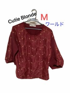 あ93 ワールド　Cutie Blonde シャツＭ