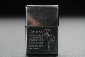 古いライター ZIPPO 「A GAL CAN'T BLOW IT OUT」 検索用語→Aレター100g10内オイルライタージッポー