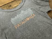 patagonia / パタゴニア 半袖ｔシャツ ロゴプリント レディース sサイズ グレー made in usa 米国製 コットン１００ used_画像3